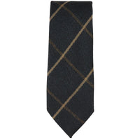 Men's Tweed Navy Herringbone Tie & Pocket Square Set