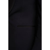 Aspen - Men's Plain Navy Tuxedo Blazer