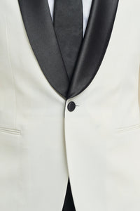 Aspen - Men's Cream 2 Piece Shawl Collar Tuxedo Suit