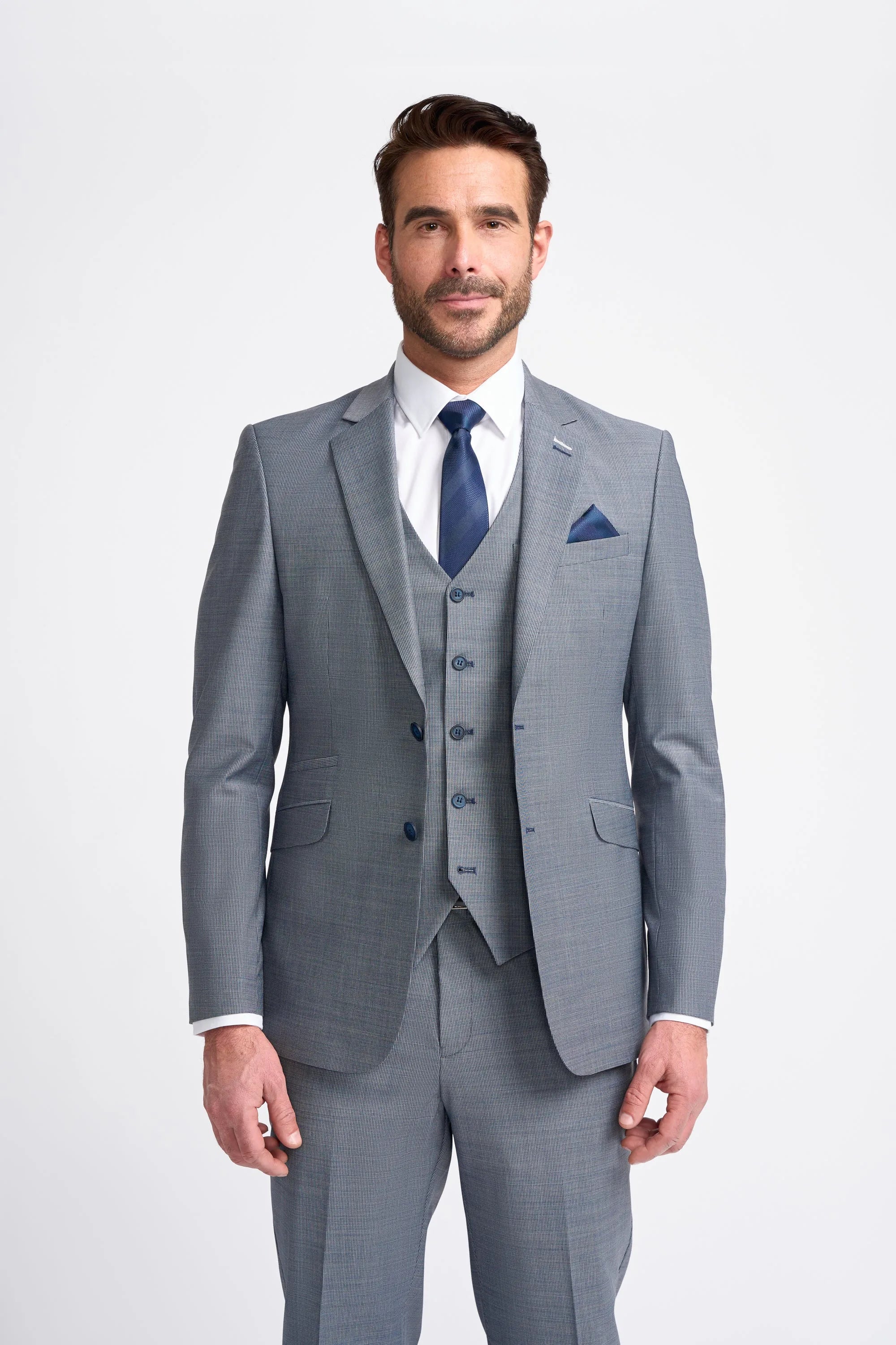 Bond Men's Grey Piece Tailored Fit Suit: Buy Online Happy