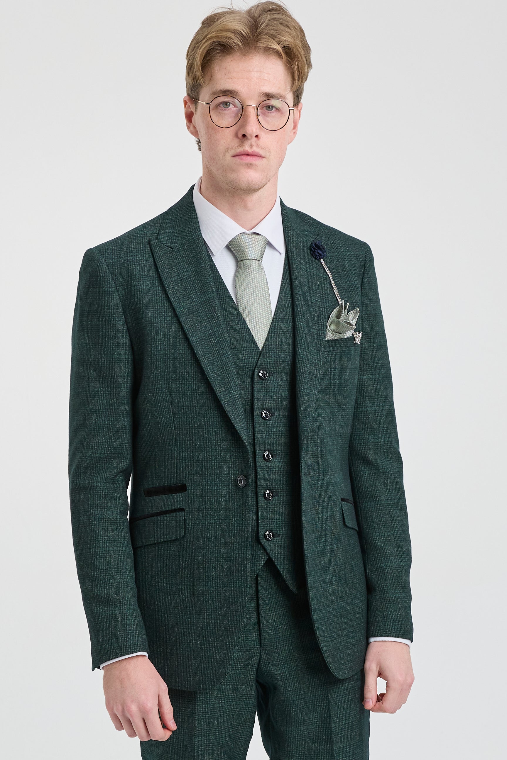green emerald velvet dress Mens 3 Piece Check Suit Tweed Olive Green Tailored Fit Wedding Peaky  Classic: Buy Online