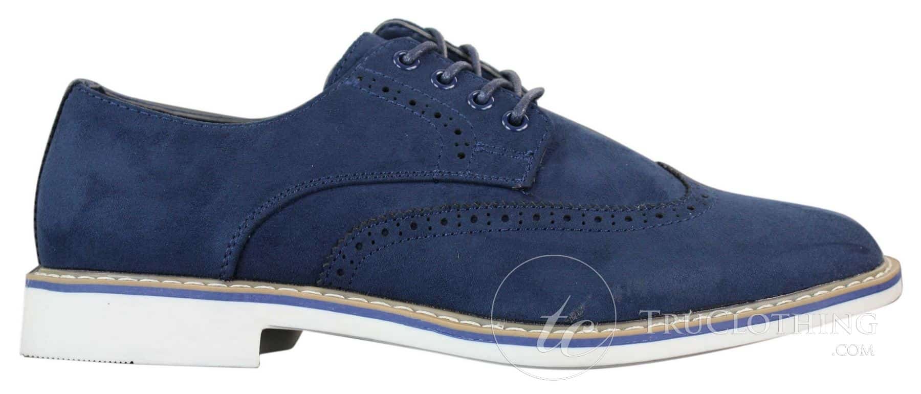 Elong EL0635 - Mens Smart Casual Suede Nubuck Leather Brogues