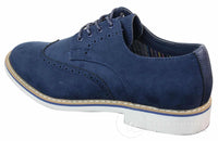 Elong EL0635 - Mens Smart Casual Suede Nubuck Leather Brogues