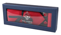 Satin Silk Red Tie Gift Set Pocket Square Cuff Links Tie Shiny Satin