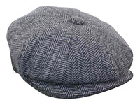 HT6316 - Mens Herringbone Tweed Peaky Blinders Hat