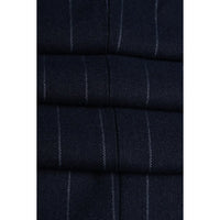 Invincible - Men's Navy Blue Pinstripe Waistcoat