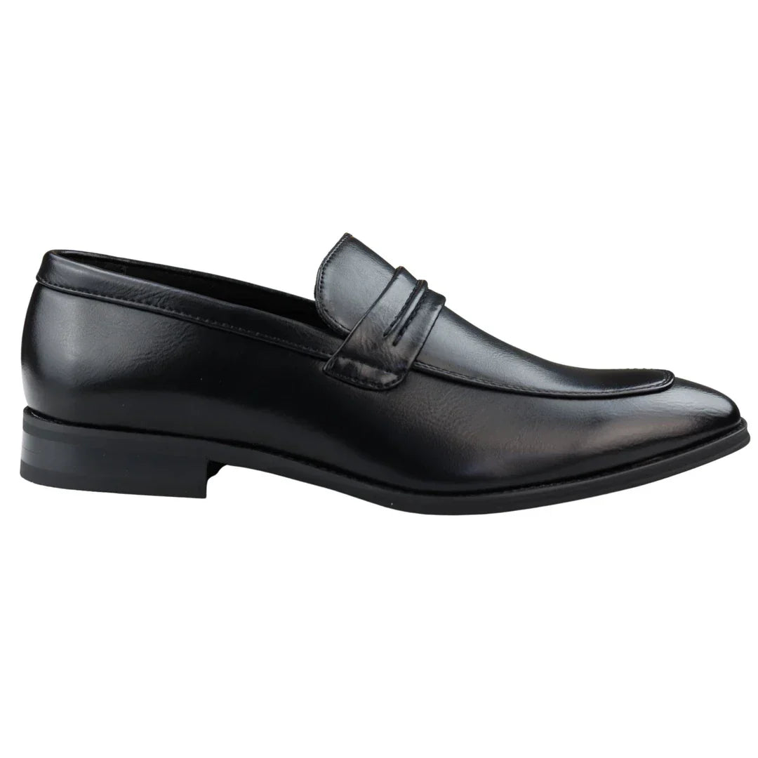 Men's Moccasin Black Loafers Shoes Leather Lined Slip On Smart Formal Shoe Men's Moccasin Black Loafers Shoes Leather Lined Slip On Smart Formal Shoe