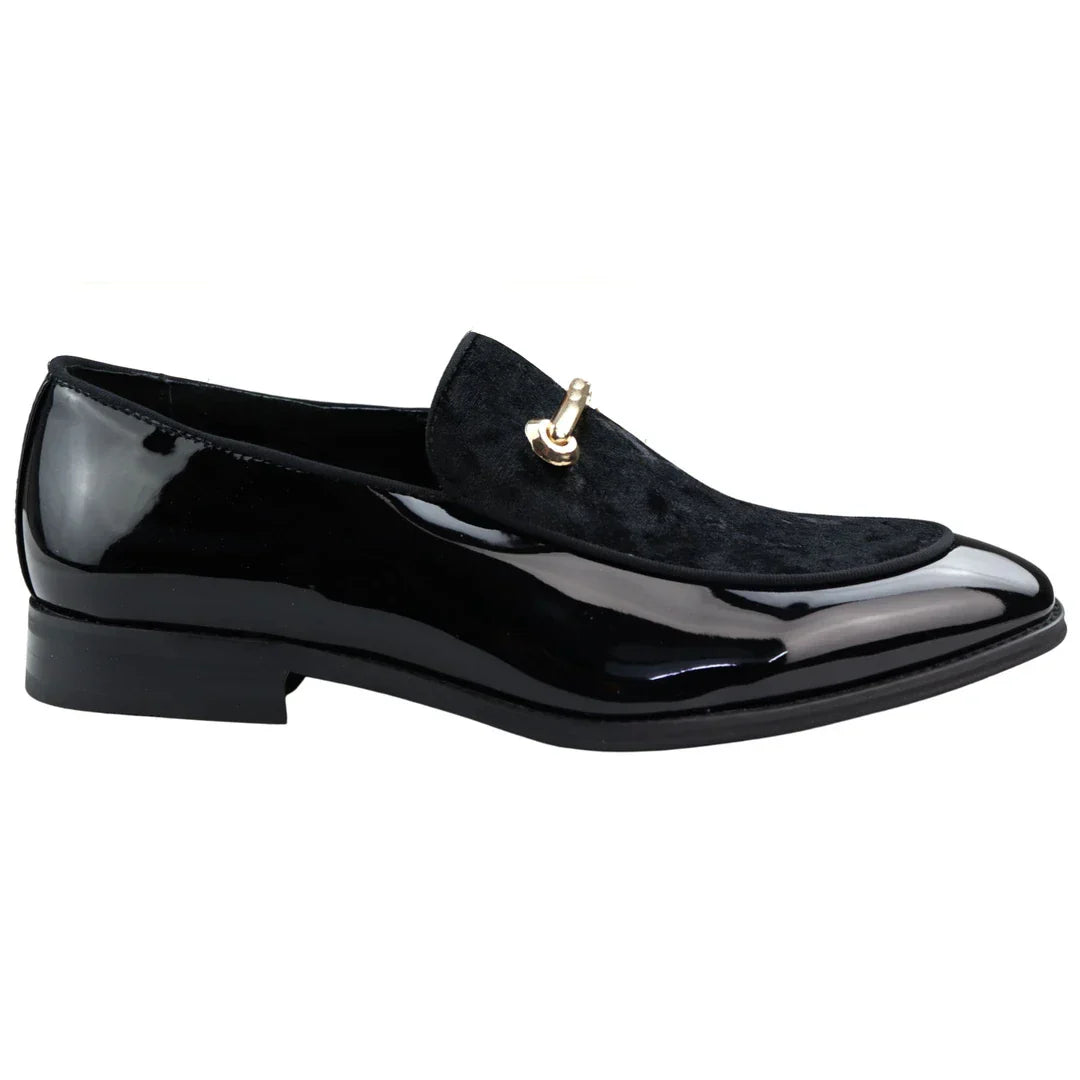 Men's Moccasin Loafers Shoes Leather Black Lined Slip On Velvet Smart Formal Shoe Men's Moccasin Loafers Shoes Leather Black Lined Slip On Velvet Smart Formal Shoe