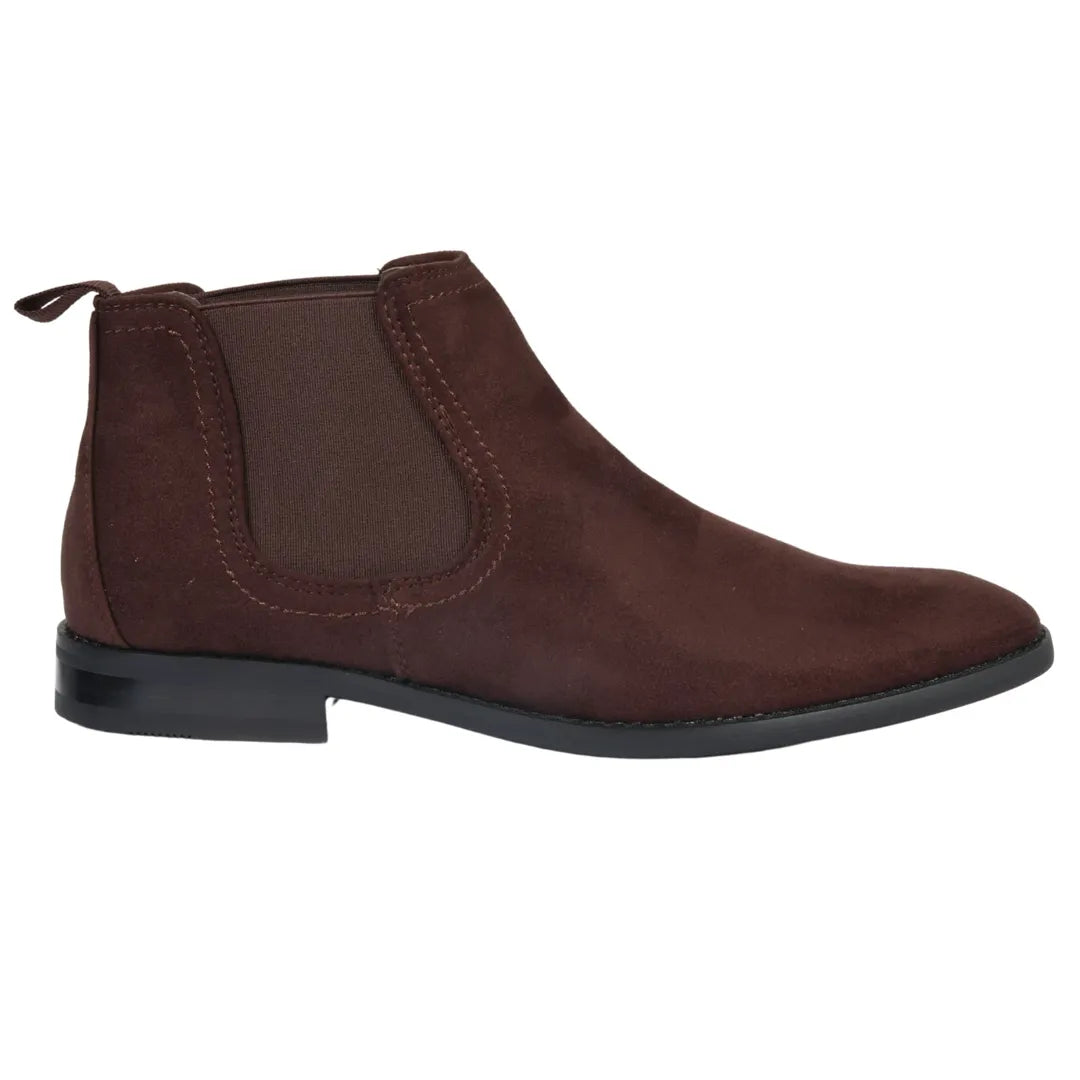 mens slip on dress boots Men's Cassius Slip-On Almond Toe Boots