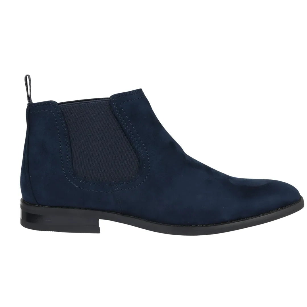 Boots Cheap Navy Blue Suede Chelsea Boots Mens Men's Slip On Navy