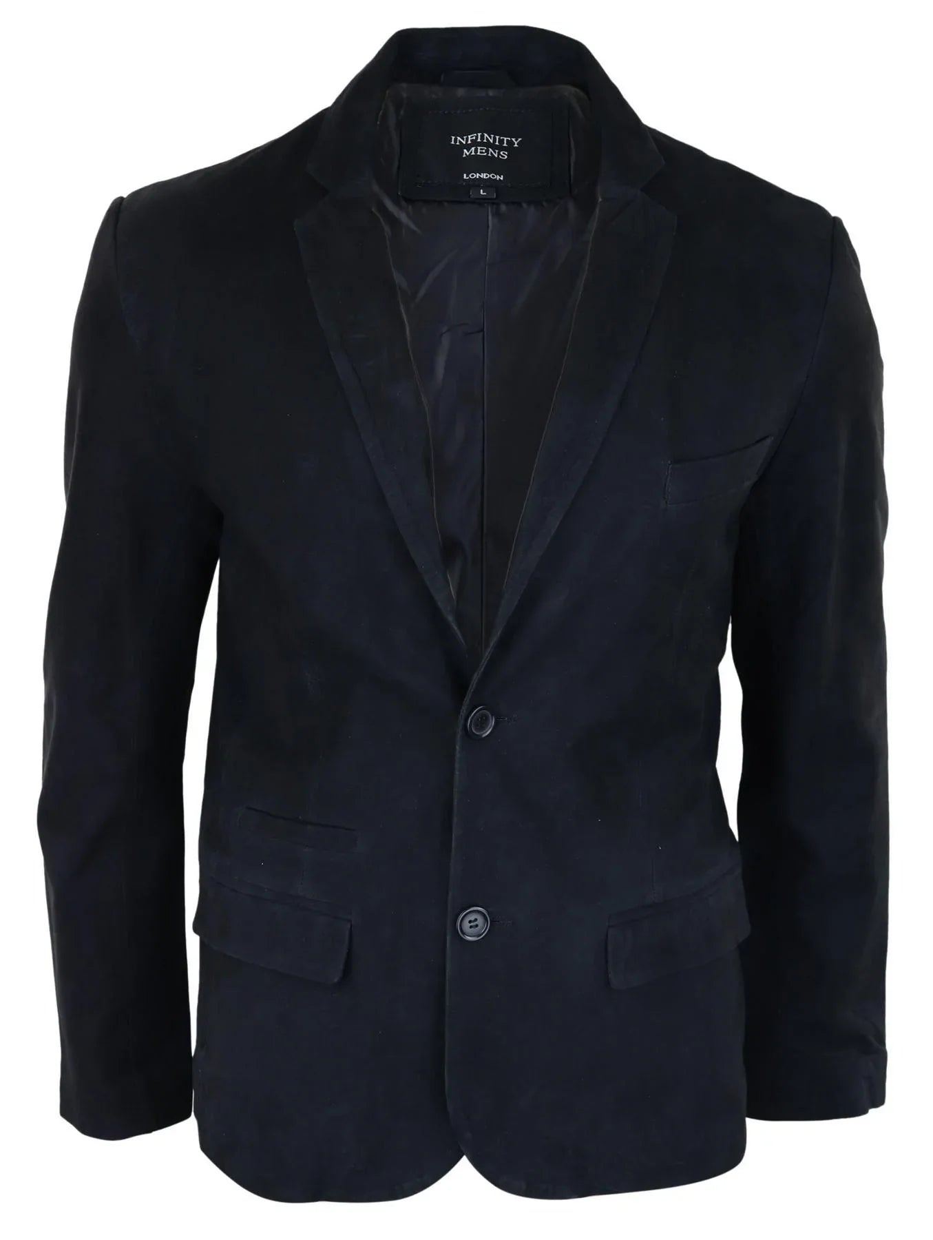 Mens Genuine Suede Blazer Style Jacket Leather Mens Classic Vintage Smart Casual Black Mens Genuine Suede Blazer Style Jacket Leather Mens Classic Vintage Smart Casual Black