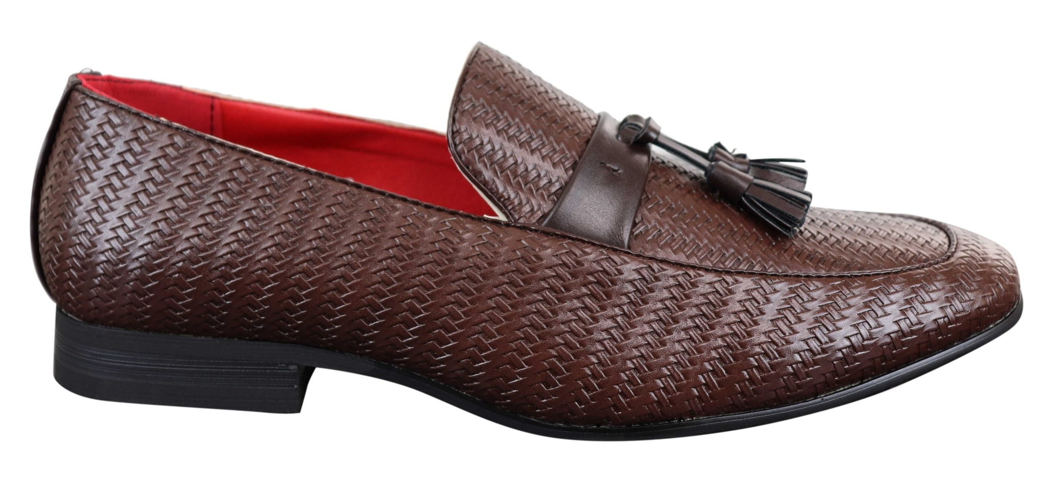 Mens Classic Tassel PU Leather Loafers