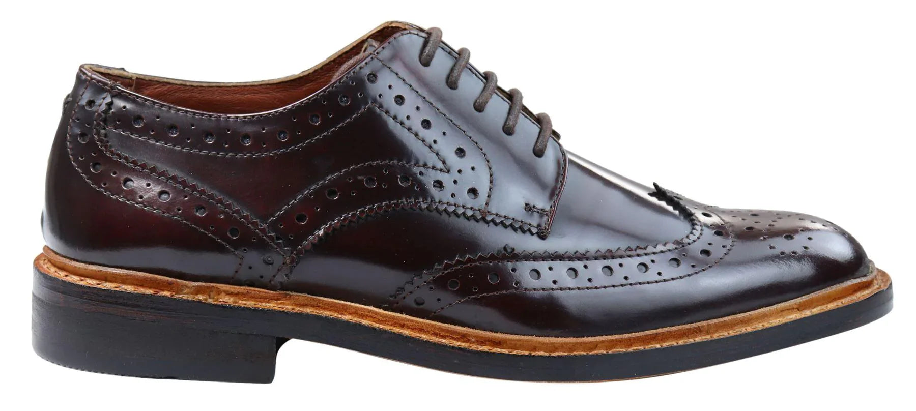 Mens Oxford Brogue Shoes Laced Leather Goodyear Welted Tan Brown Burgundy: Buy Online - Happy Gentleman Mens Oxford Brogue Shoes Laced Leather Goodyear Welted Tan Brown Burgundy: Buy Online - Happy Gentleman