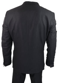 Black Pinstripe 3 Piece Suit - RK20-30