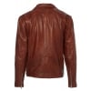 Real Leather Brando Mens Cross Zip Brando Jacket Tan Buy Online