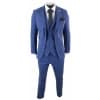 Men S Blue Herringbone Piece Tweeed Suit Stz Buy Online Happy