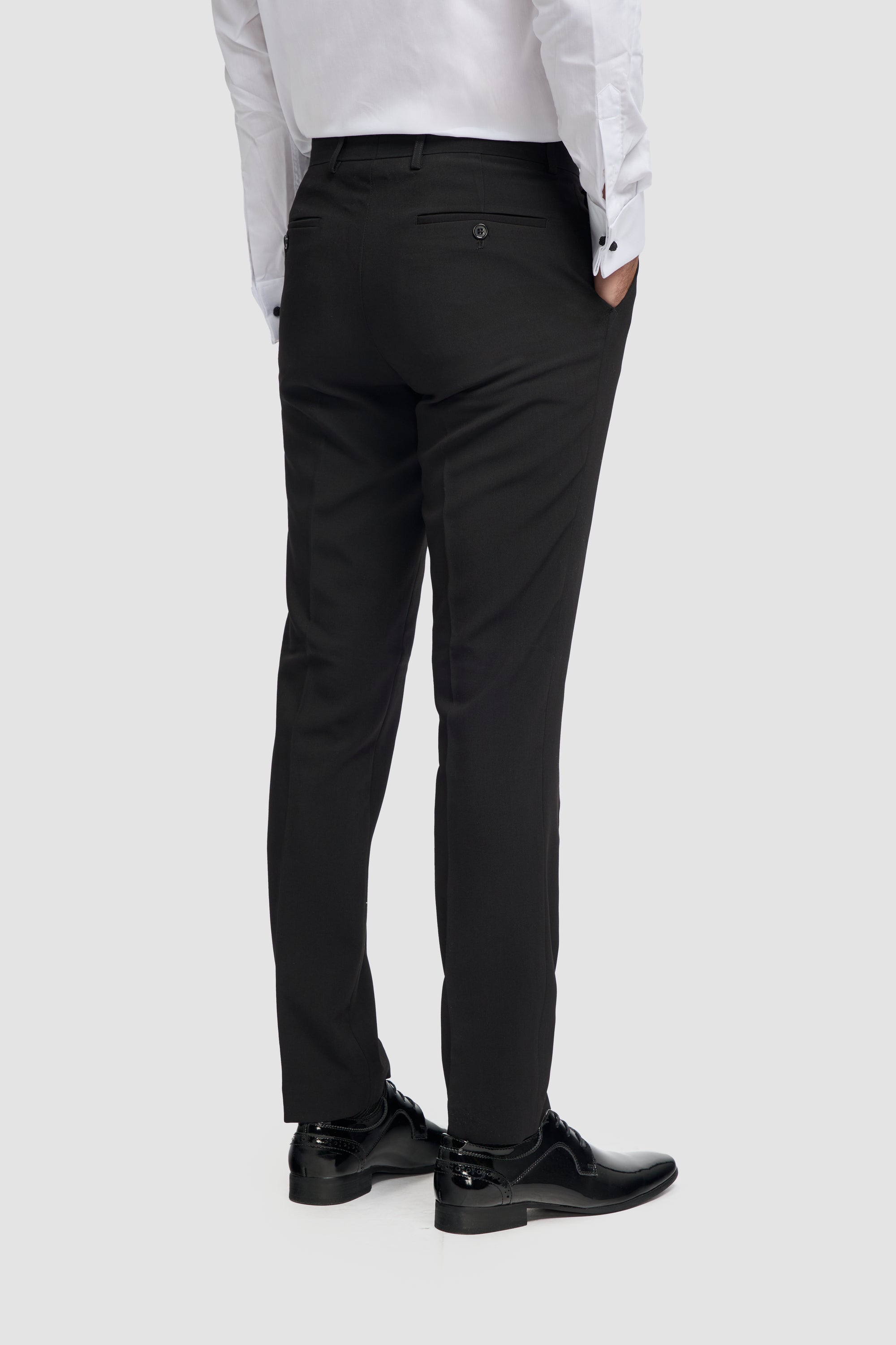 Tux - Men's Black Classic Tuxedo Trousers