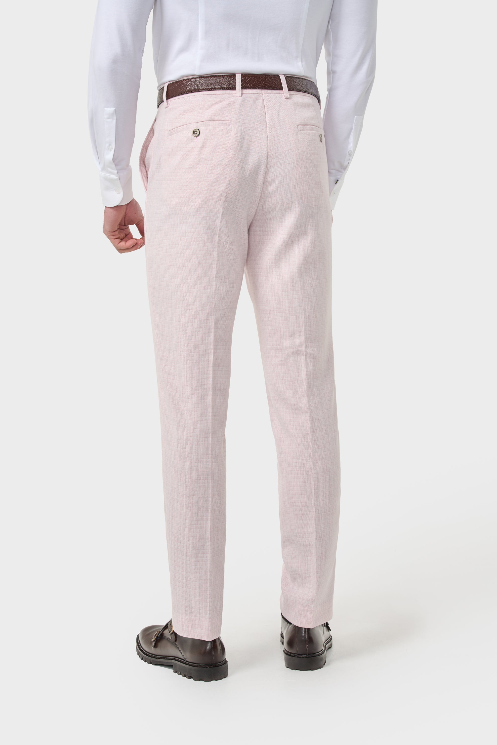 Tropez - Men's Pink Formal Trousers