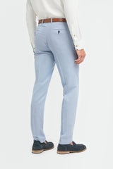 Miami - Men's Blue Crosshatch Trousers