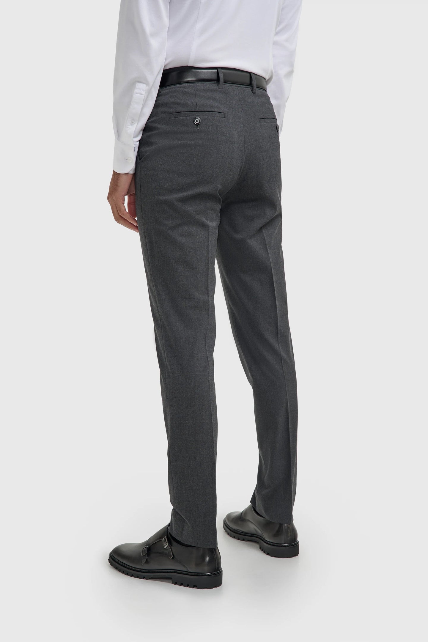 Malibu - Men's Charcoal Textured Trousers