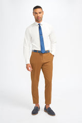 James - Men's Camel Brown Formal Trousers