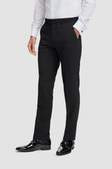 Tux - Men's Black Classic Tuxedo Trousers