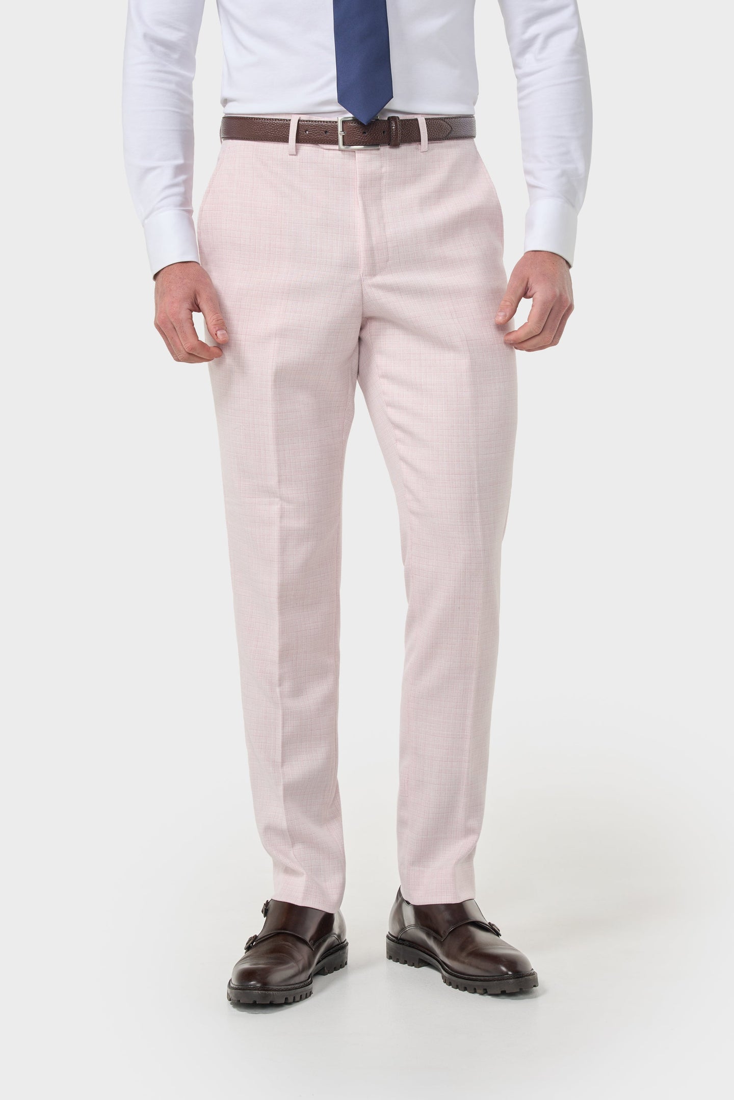 Tropez - Men's Pink Formal Trousers