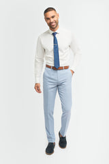 Miami - Men's Blue Crosshatch Trousers