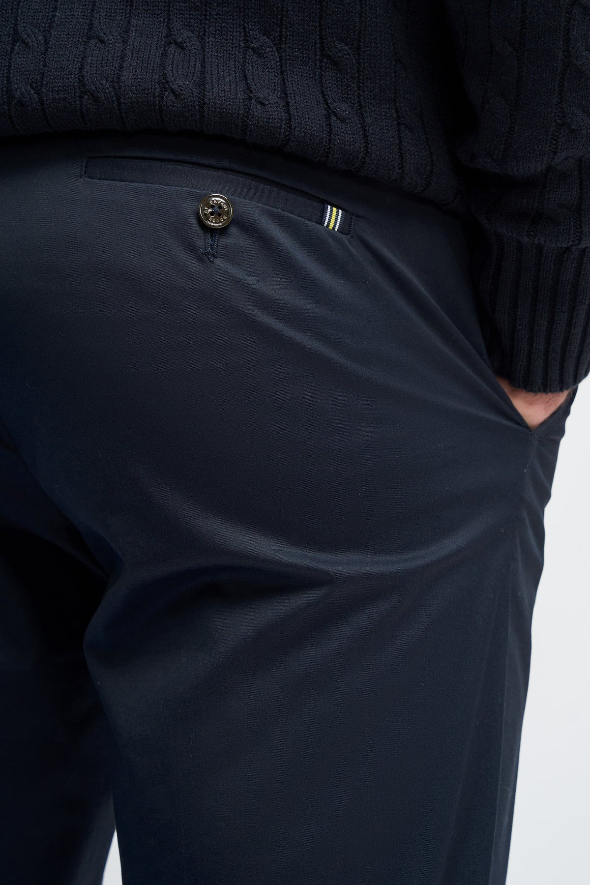 Mario - Men's Classic Summer Navy Trousers