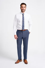 Bond - Men's Navy Check Trousers