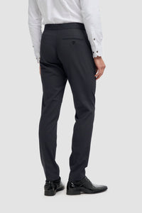Aspen - Men's Plain Navy Classic Trousers