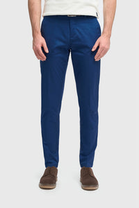 Mario - Men's Summer Blue Smart Trousers