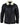 Mens Black Leather Bomber Jacket with White Collar