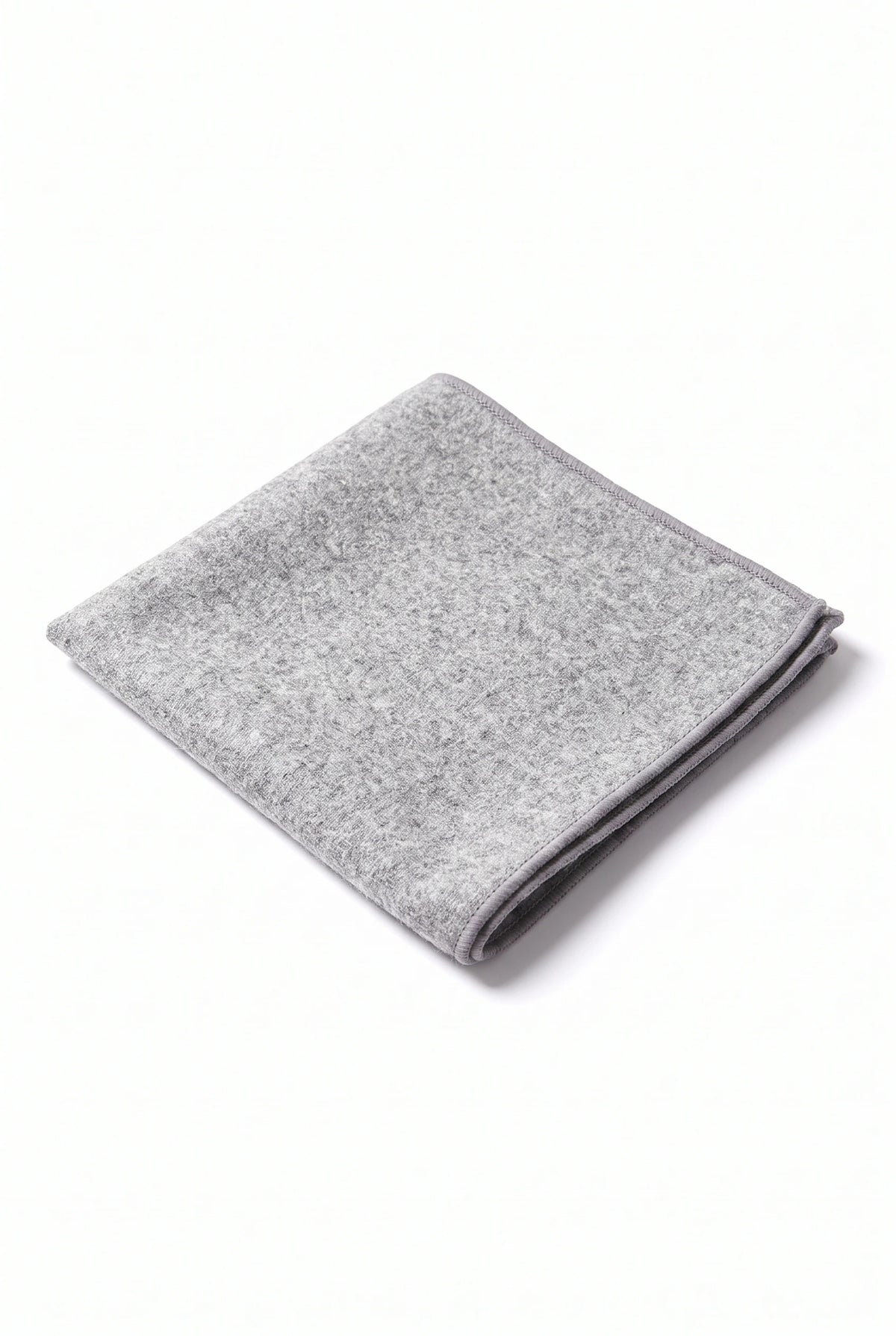 Men’s Grey Tweed Pocket Square