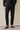 Men’s Black Pleated Gurkha Trousers Adjustable Waist Tailored Tapered Fit