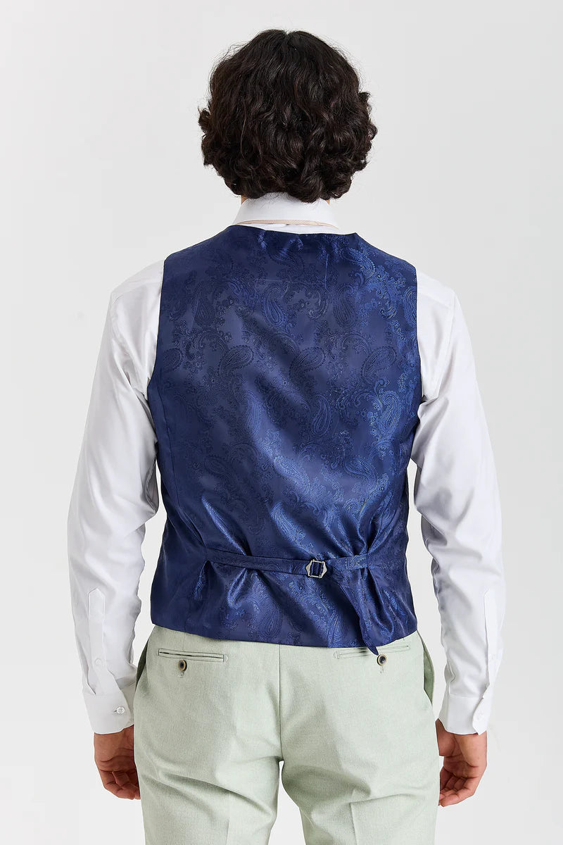 Belmont - Sage Green Wedding Waistcoat for Men