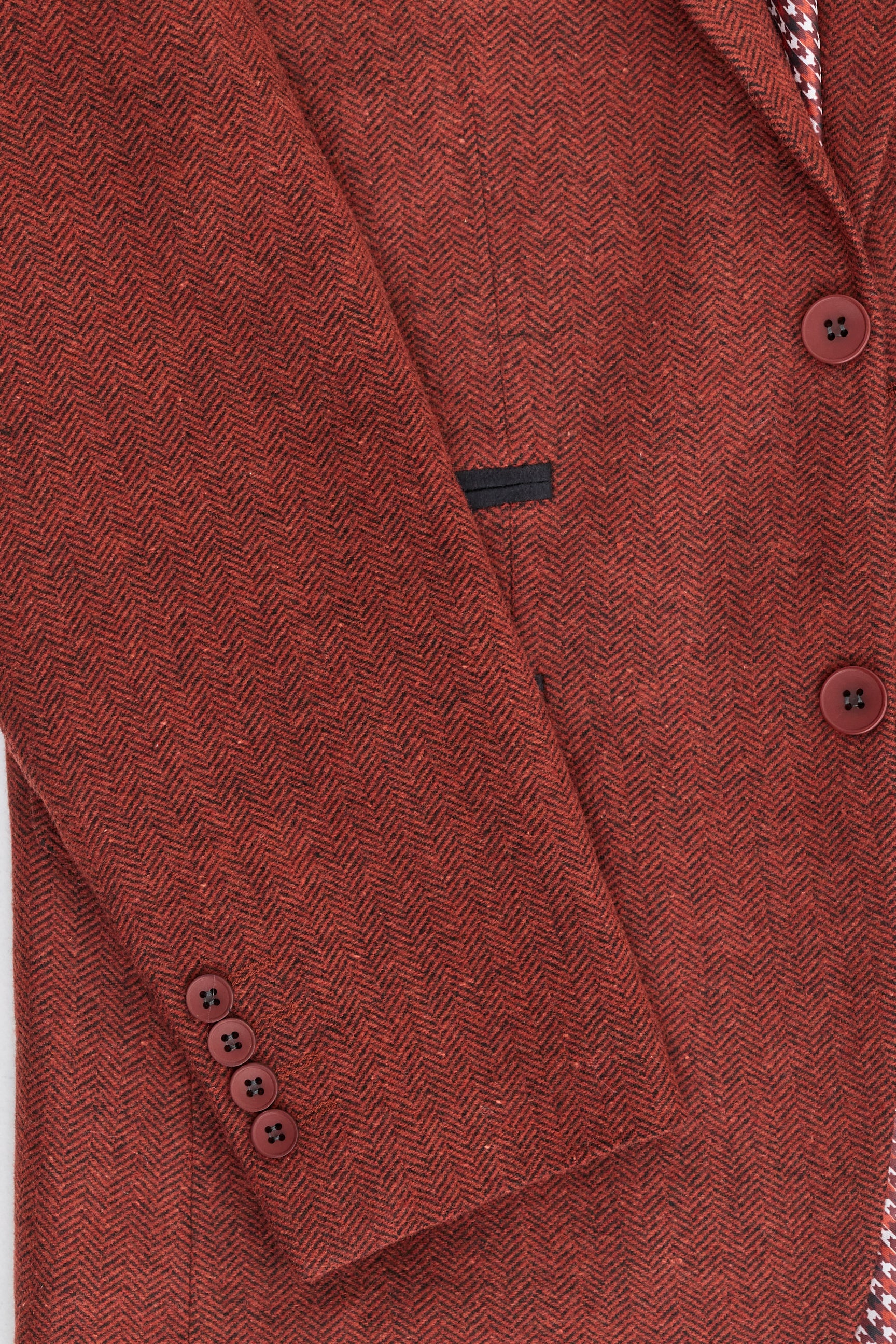 Rust Herringbone Tweed 3 Piece Suit