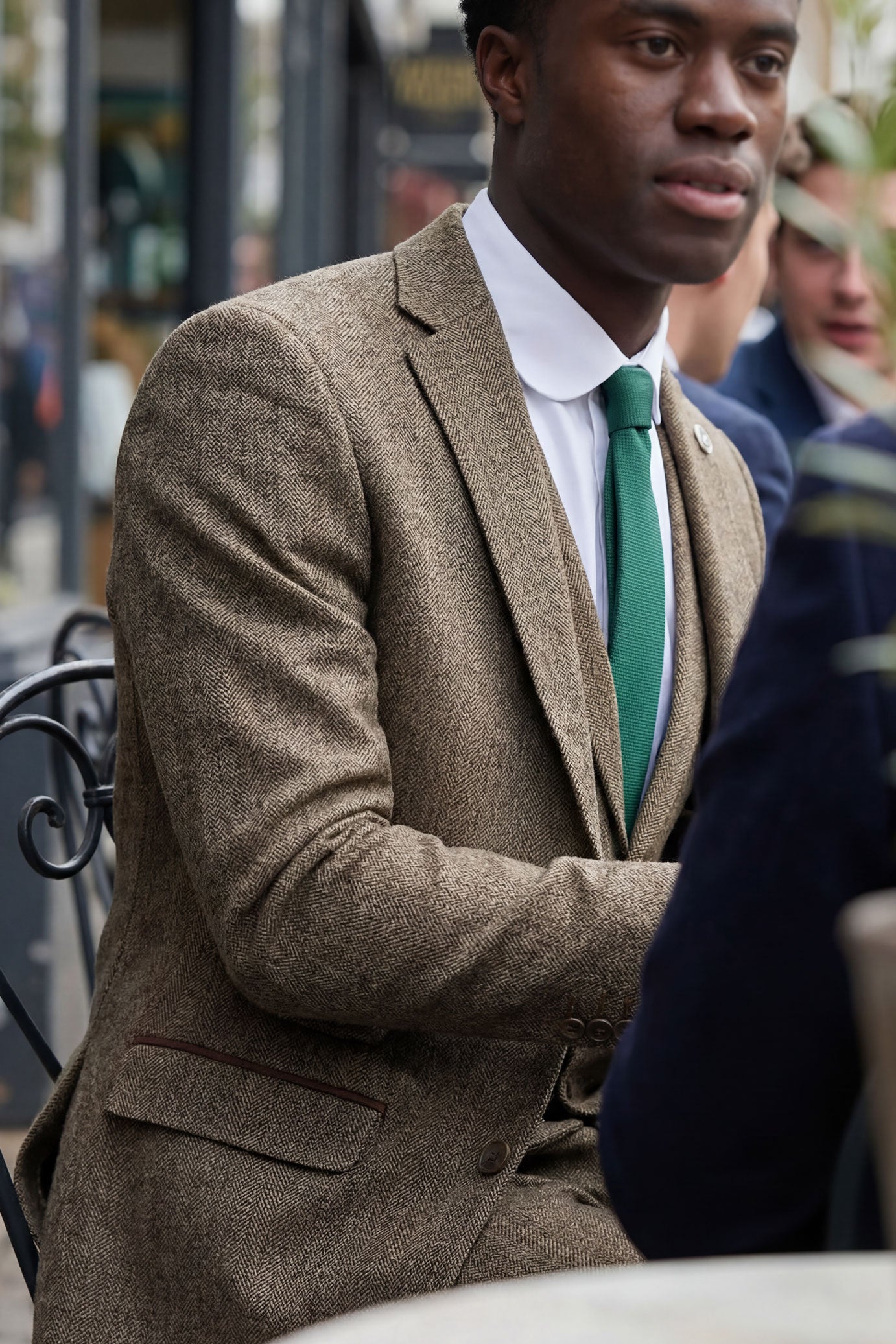 Oak-Brown Herringbone Tweed 3 Piece Suit Oak-Brown Herringbone Tweed 3 Piece Suit