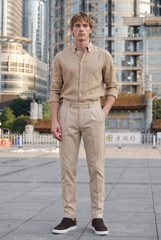 Tan Linen