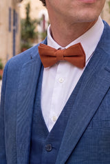 Men’s Brown Double Layer Bow Tie