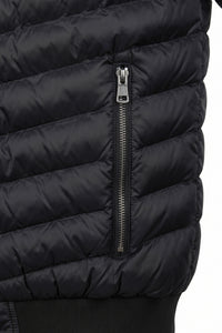 Men’s Black Quilted Bomber Lightweight Padded Zip Jacket