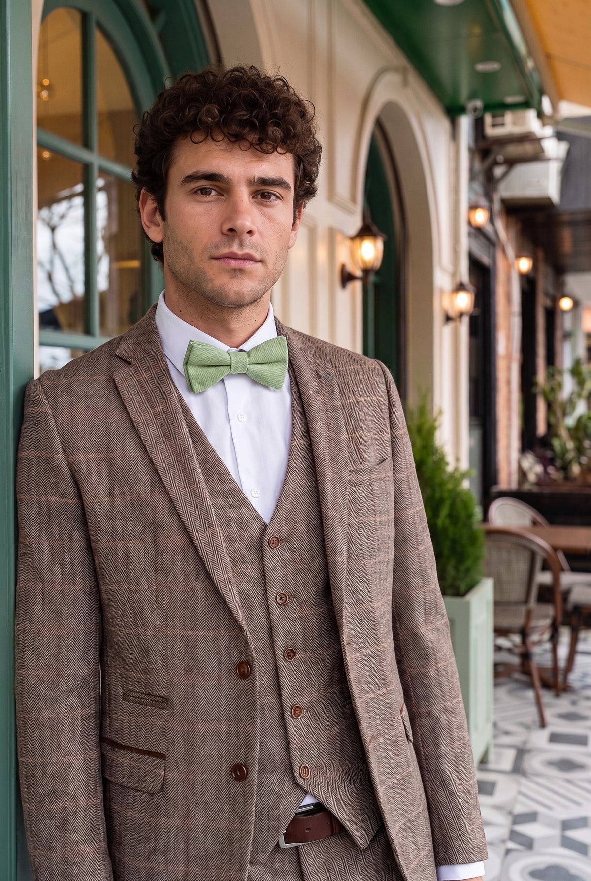 Men’s Sage Green Bow Tie