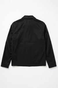 Men’s Black Collared Waterproof Harrington Jacket