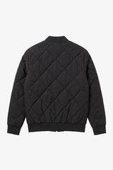 Men’s Black & Beige Reversible Bomber Lightweight Quilted 2-in-1 Jacket