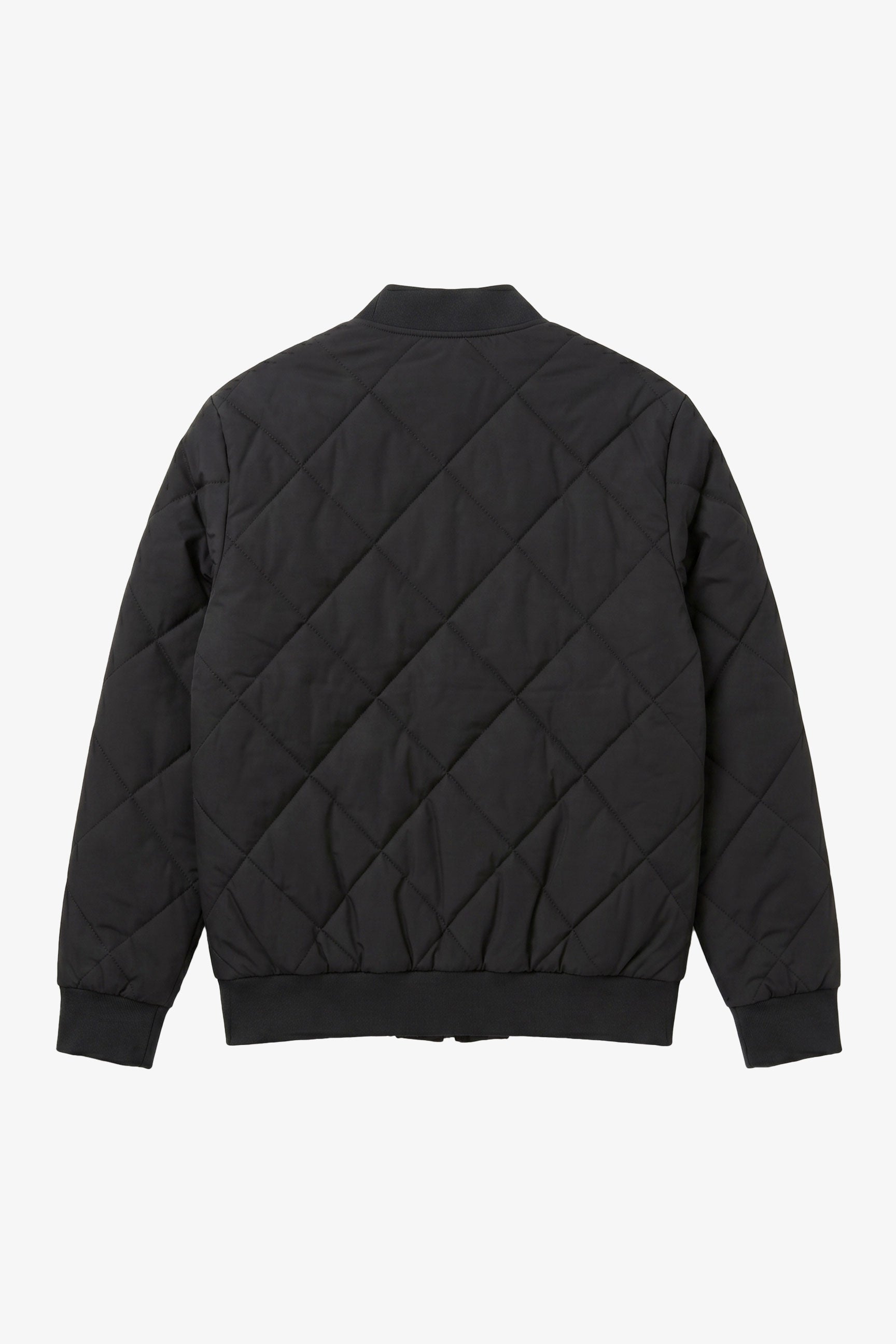 Men’s Black & Beige Reversible Bomber Lightweight Quilted 2-in-1 Jacket