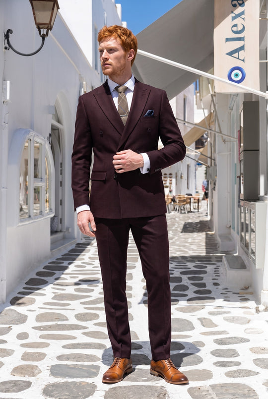 Burgundy Regent — New Tie & Shoes