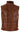 Mens Real Leather Waistcoat Gilet Quilted Puffer Design Warm Zip Casual Tan