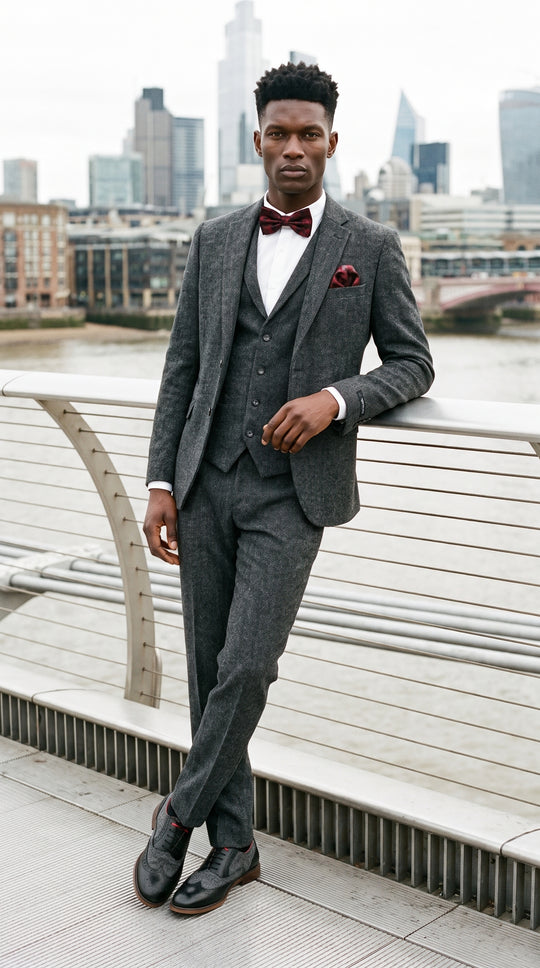 Charcoal Textured Elegance — Alt Shirt