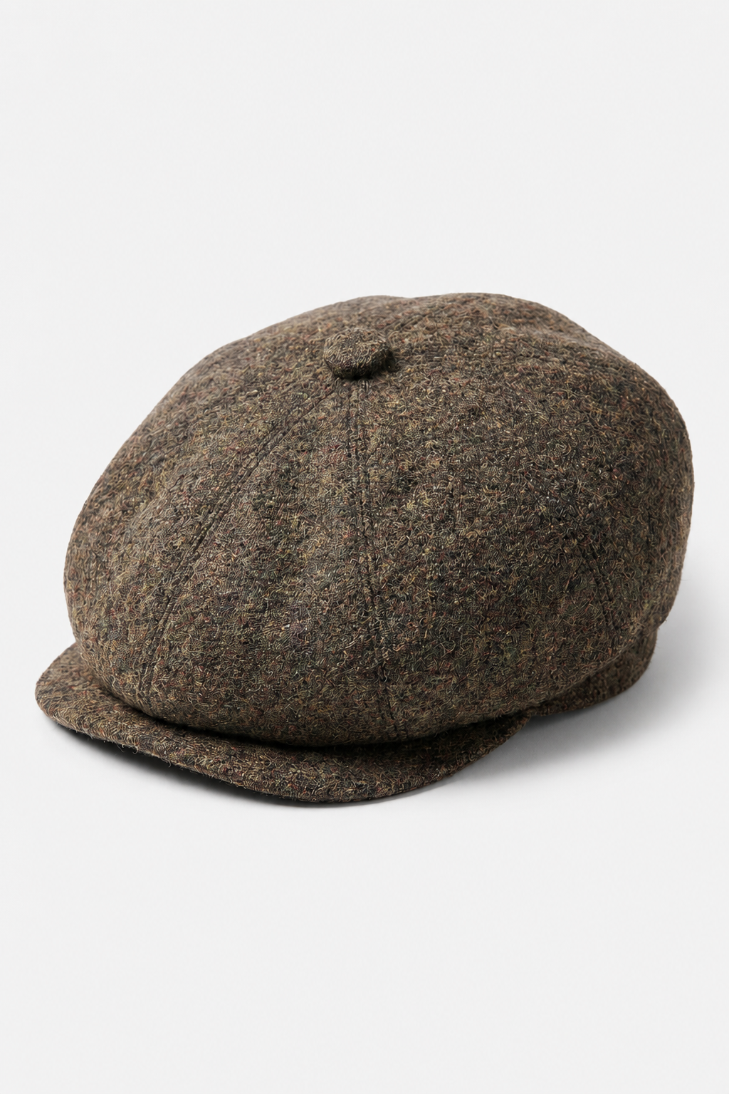 8-Panel Brown Cap with Razor Blade