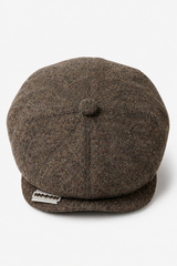 8-Panel Brown Cap with Razor Blade